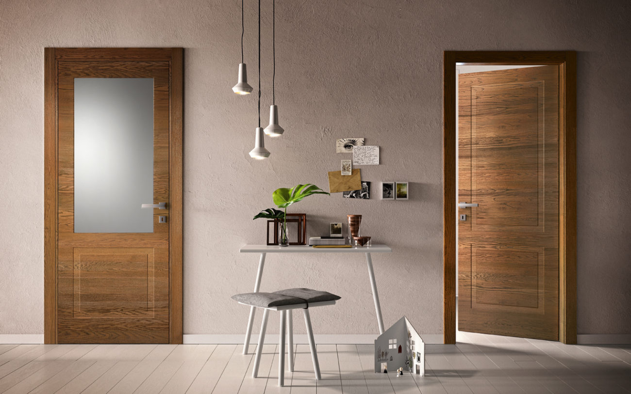 porte in legno MIRAWOOD rovere terra