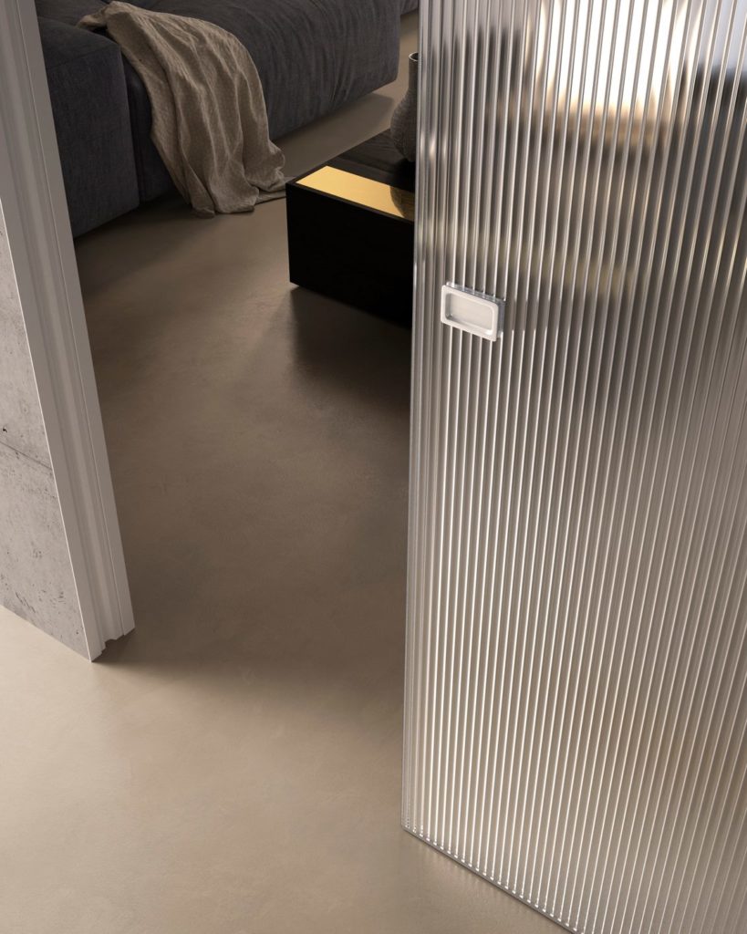 Pannello Porta Scorrevole A Scomparsa 100x230 Cm - Bianco, Senza Maniglia, Spessore 44 Mm - Foto 13