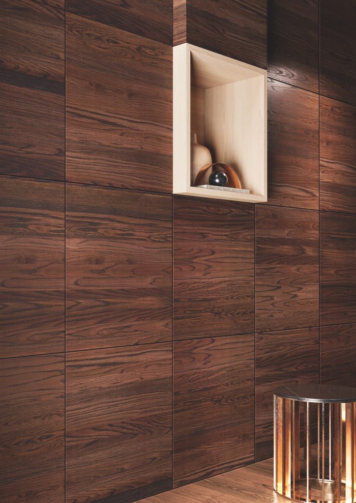 garofoli boiserie in rovere quadrata liscia