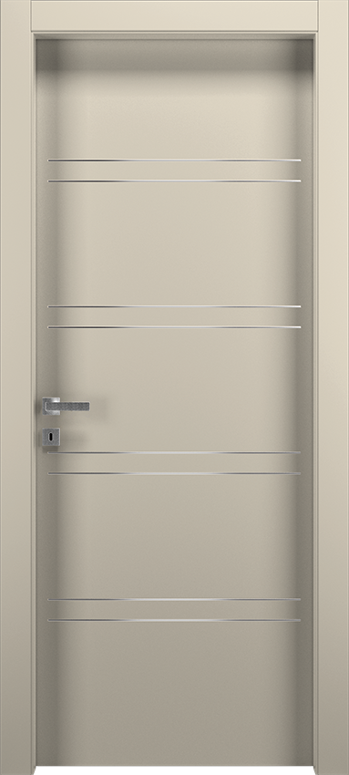 Porta da interni a battente LUTIO 8F, Patio - Laccato ral9001 - Garofoli