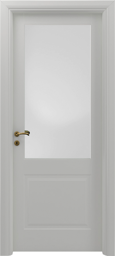 Interior swinging door GIAMI 1/B/1/V, Sublimia - White lacquered - Garofoli