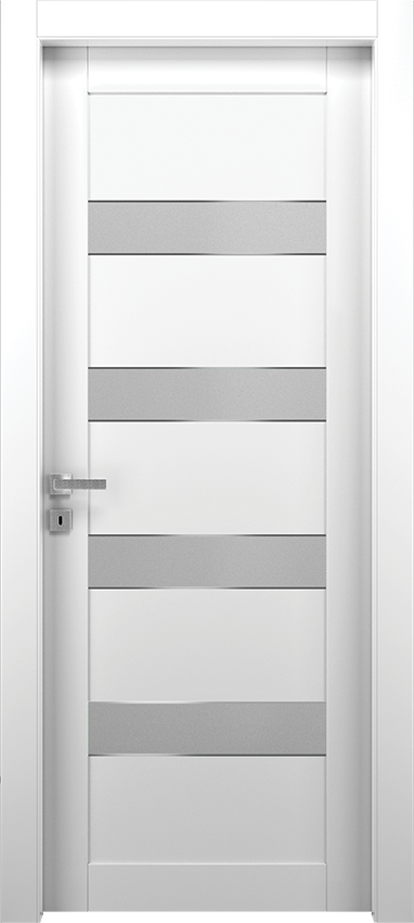 Porta da interni a battente QUAVE 5PAO4V, Spenia - Laccato bianco - Garofoli