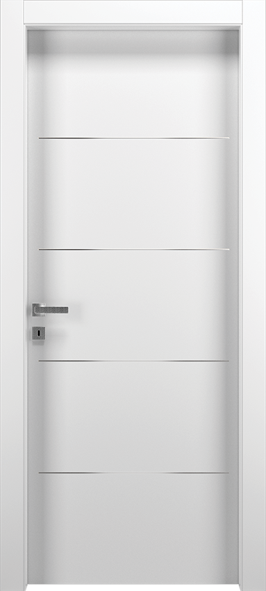Porta da interni a battente QUTIO 4F, Patio - Laccato bianco - Garofoli