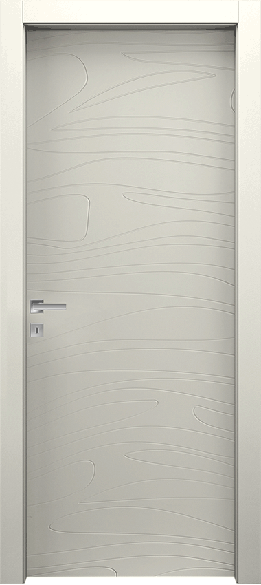 Porta da interni a battente MIDO 1/M, Miraquadra - Laccato ral9010 - Garofoli