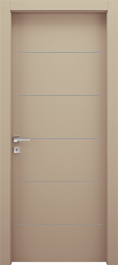 Interior swinging door 5/F, Miraquadra - Dove grey lacquered - Garofoli