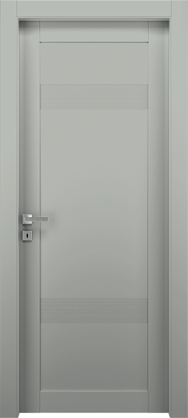 Interior swinging door TRIZE 3PAO2IN, Spenia - Ral 7035 - Garofoli