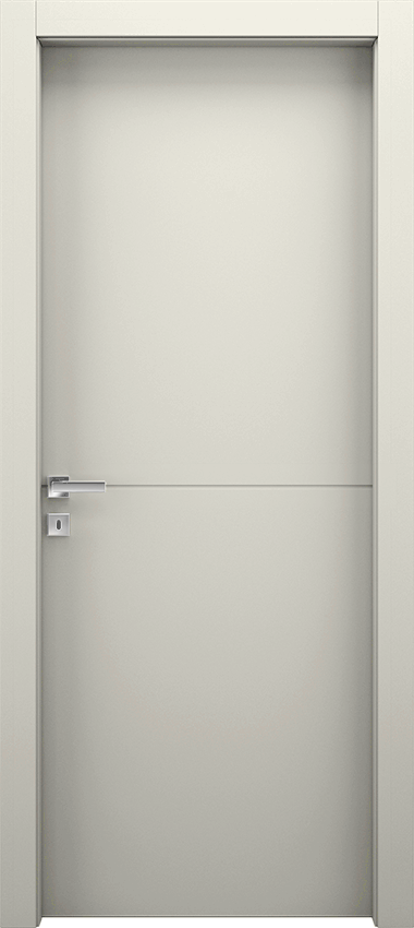 Interior swinging door 1/R, Miraquadra - Ral 9010 - Garofoli