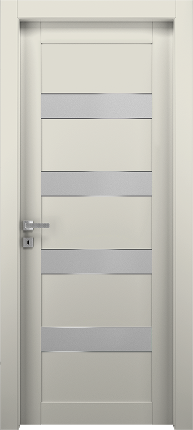 Porta da interni a battente QUAVE 5PAO4V, Spenia - Laccato ral9010 - Garofoli