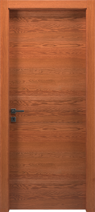 Porta da interni a battente 2/R, Mirawood - Rovere teak - Garofoli