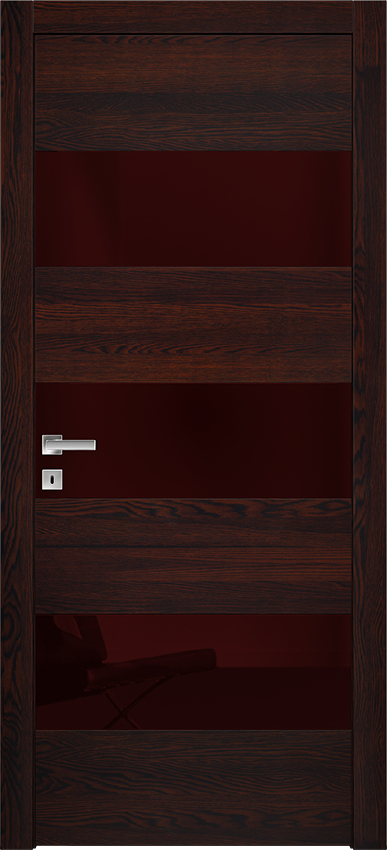 Interior swinging door 7PA BIPLUS LUCIDO, Bisystem - Oak wenge' - Garofoli