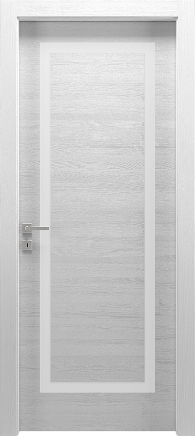 Anschlagene tür 1/B, Mirawood - Rovere lacc.bianco p/aperto - Garofoli