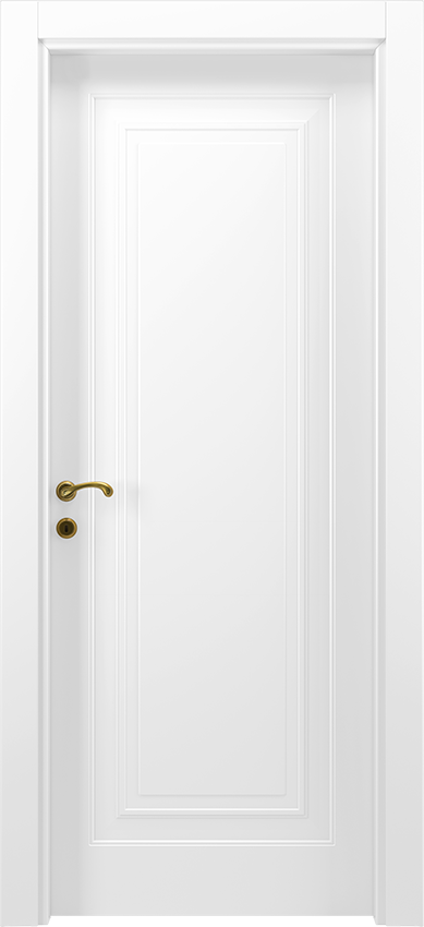 Interior swinging door UMU 1/B, Dorè - White lacquered - Garofoli