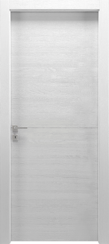Porta da interni a battente 1/R, Mirawood - Rovere bianco a poro aperto - Garofoli