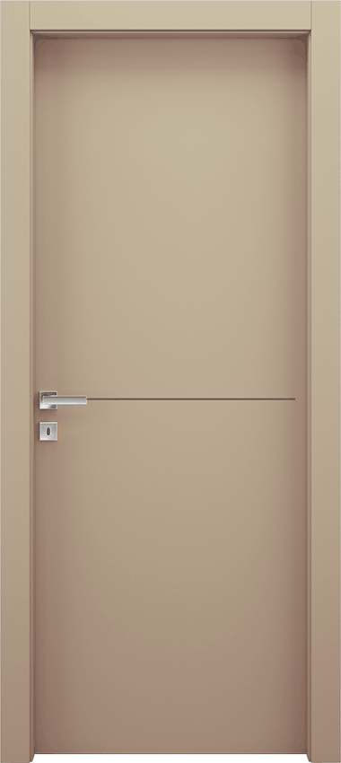 Interior swinging door 1/F, Miraquadra - Dove grey lacquered - Garofoli
