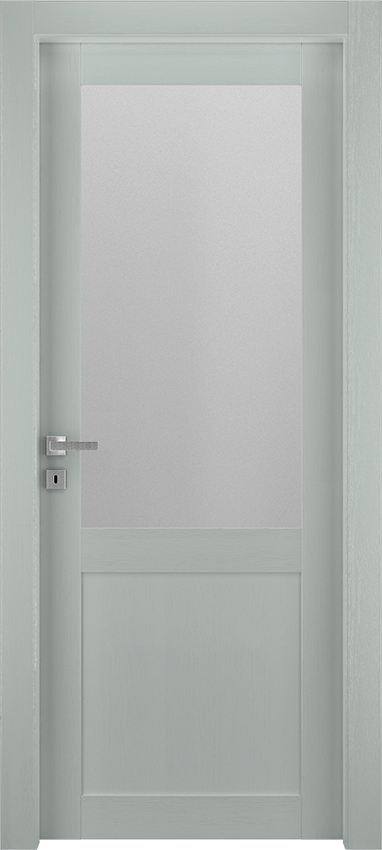 Interior swinging door SIVLA 1PA1V, Spenia - Laquered oak light grey - Garofoli