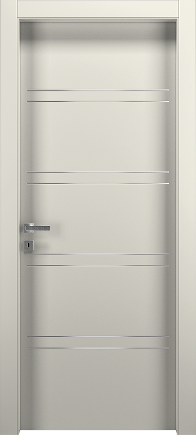 Porta da interni a battente LUTIO 8F, Patio - Laccato ral9010 - Garofoli