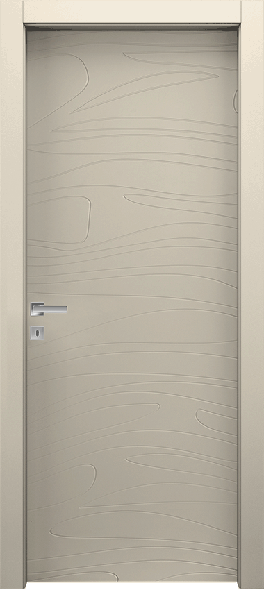Porta da interni a battente MIDO 1/M, Miraquadra - Laccato ral9001 - Garofoli
