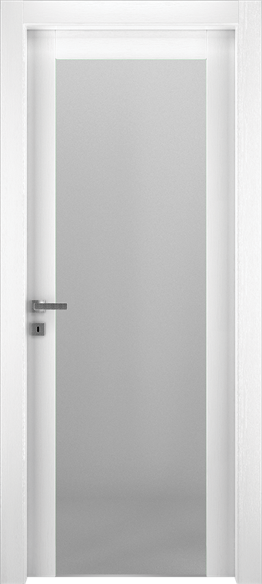 Interior swinging door SALU 1V2001, Spenia - Lacquered oak white - Garofoli