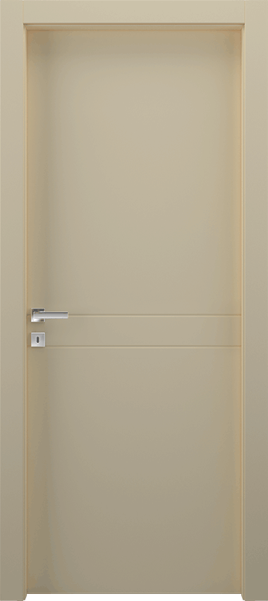 Interior swinging door 2/R, Miraquadra - Ivory lacquered - Garofoli