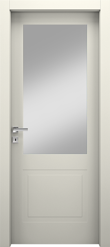 Interior swinging door 1/B/1/V, Miraquadra - Ral 9010 - Garofoli