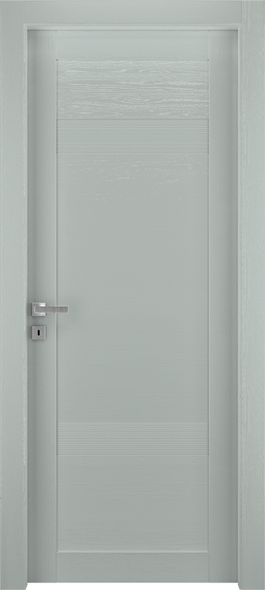 Interior swinging door TRIZE 3PAO2IN, Spenia - Laquered oak light grey - Garofoli