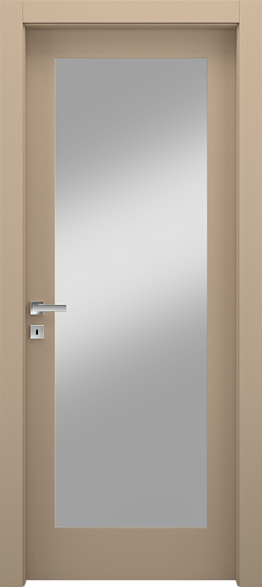 Interior swinging door 1/V, Miraquadra - Dove grey lacquered - Garofoli
