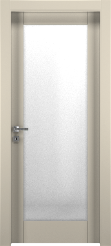 Porta da interni a battente PLEX 1V, Patio - Laccato ral9001 - Garofoli
