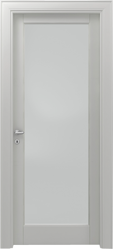 Porte intérieure battante 1/V, 110 e Lode - Laque blanc - Garofoli