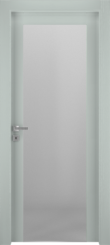 Interior swinging door SALU 1V2001, Spenia - Laquered oak light grey - Garofoli