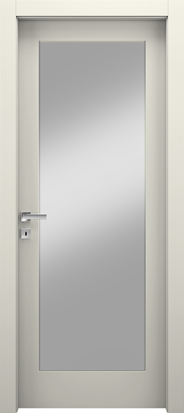 Interior swinging door 1/V, Miraquadra - Ral 9010 - Garofoli