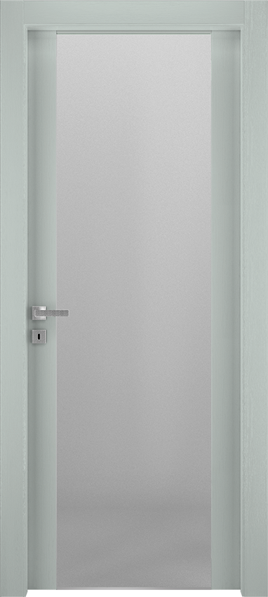 Interior swinging door SORA 1VST, Spenia - Laquered oak light grey - Garofoli