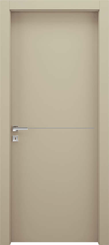Interior swinging door 1/F, Miraquadra - Ivory lacquered - Garofoli