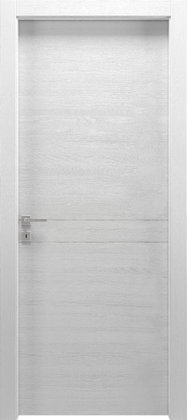 Porta da interni a battente 2/R, Mirawood - Rovere bianco a poro aperto - Garofoli