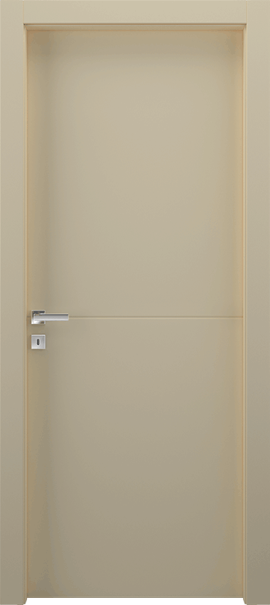 Interior swinging door 1/R, Miraquadra - Ivory lacquered - Garofoli