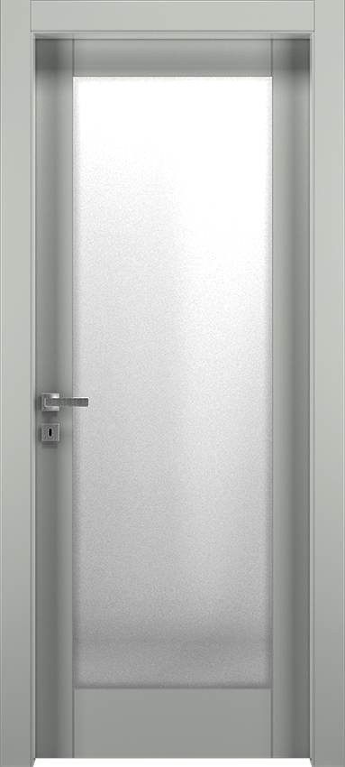 Porta da interni a battente PLEX 1V, Patio - Laccato ral7035 - Garofoli
