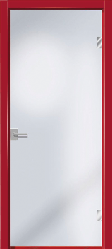 Porta da interni a battente SMART 1/T/V, ELEM.D'ARREDO/TVT - Rosso rubino lucido - Gidea