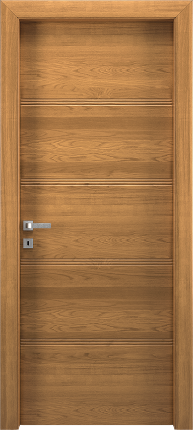 Porta da interni a battente QUADRONDA 4/O/3/INC, Io2023 - Rovere sbiancato - Garofoli