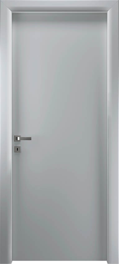 Porta da interni a battente ZERONDA 1/L, Io2023 - Laccato ral7035 - Garofoli
