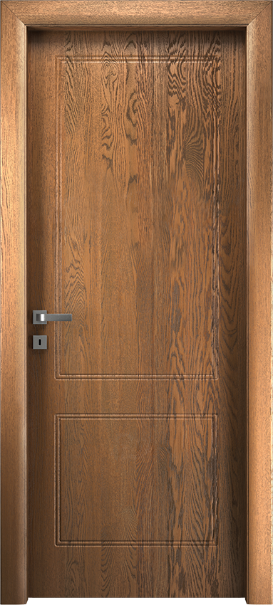 Porta da interni a battente BIONDA 2/B, Io2023 - Rovere terra - Garofoli