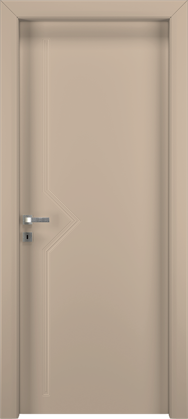Porta da interni a battente DIBLA 2/P, Io2023 - Laccato tortora - Garofoli