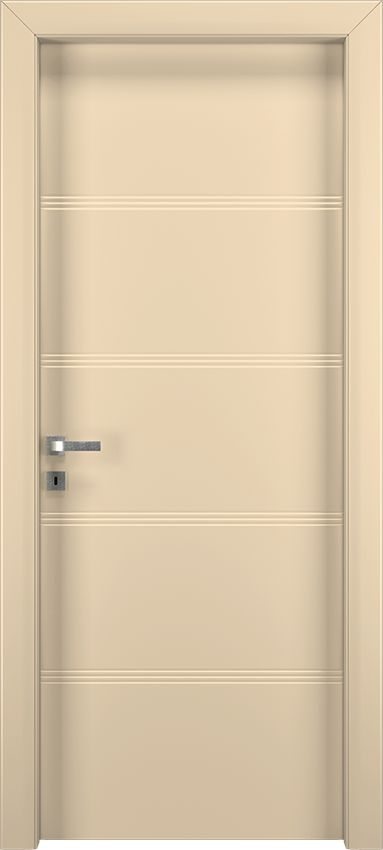 Porta da interni a battente QUADRONDA 4/O/3/INC, Io2023 - Laccato avorio - Garofoli