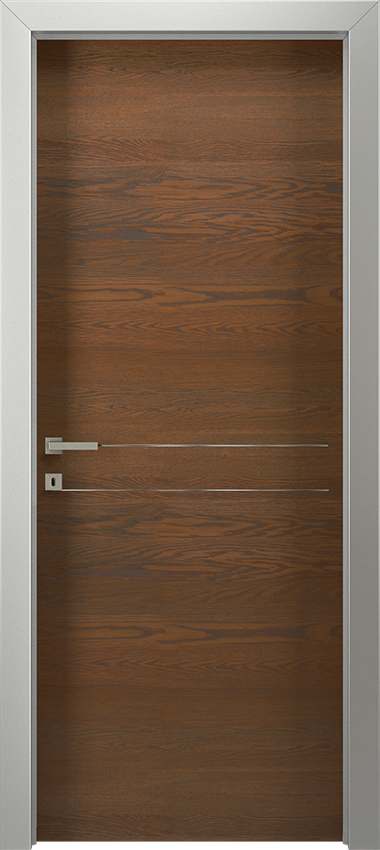 Porta da interni a battente VARIA 1L 2F, G-LIKE - Rovere terra - Gidea