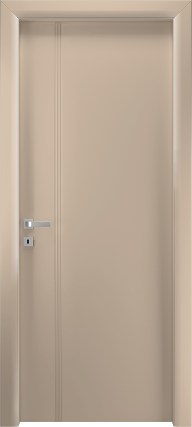 Interior swinging door VERIONDA 1/L/3/INC, Io di Garofoli - Dove grey lacquered - Garofoli