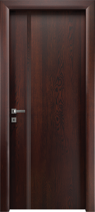 Interior swinging door VERIONDA 1/L/3/INC, Io di Garofoli - Oak wenge' - Garofoli