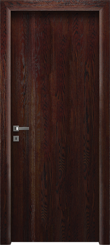 Interior swinging door VERIONDA 1/L/3/INC, Io di Garofoli - Oak dark leather - Garofoli