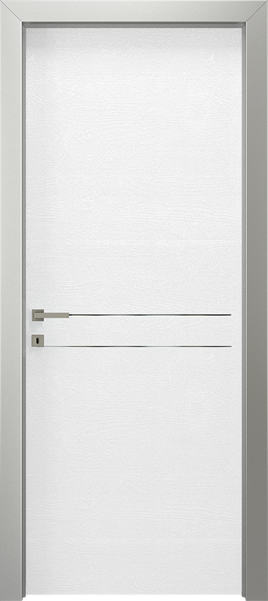 Porta da interni a battente VARIA 1L 2F, G-LIKE - Quercia bianco - Gidea