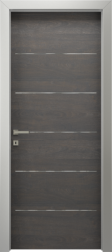 Porta da interni a battente VARIA 1L 5F, G-LIKE - Quercia scuro - Gidea