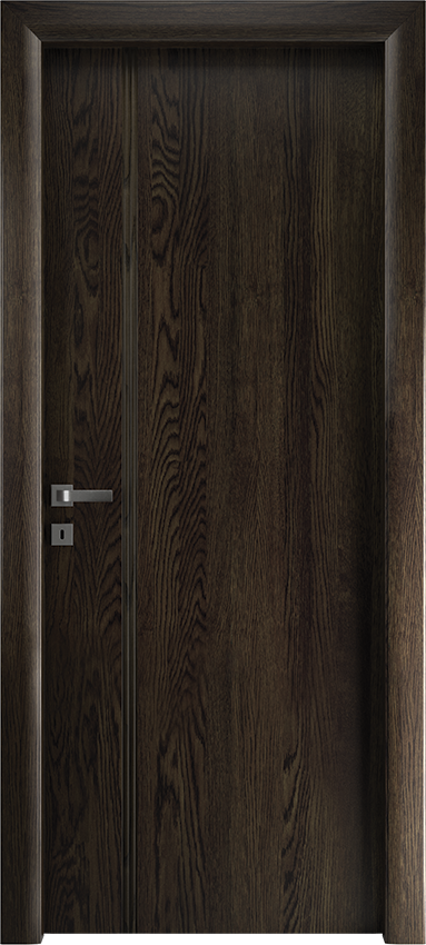 Interior swinging door VERIONDA 1/L/3/INC, Io di Garofoli - Oak grey - Garofoli