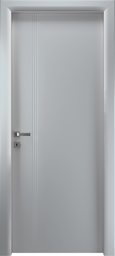 Interior swinging door VERIONDA 1/L/3/INC, Io di Garofoli - Ral 7035 - Garofoli