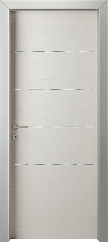 Porta da interni a battente VARIA 1L 5F, G-LIKE - Frassino bianco - Gidea